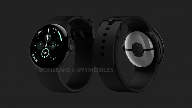 Google Pixel Watch 3 renders (OnLeaks x 91mobiles)