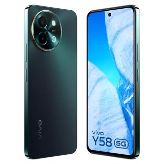 vivo Y58 5G in Himalayan Blue and Sundarbans green